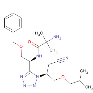498576-33-3  Propanamide,2-amino-N-[(1S)-1-[1-[(1S)-1-(cyanomethyl)-2-(2-methylpropoxy)ethyl]-1H-tetrazol-5-yl]-2-(phenylmethoxy)ethyl]-2-methyl-