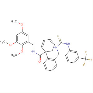 498577-86-9  [1,1'-Biphenyl]-2-carboxamide,2'-[[[thioxo[[3-(trifluoromethyl)phenyl]amino]methyl]amino]methyl]-N-[(3,4,5-trimethoxyphenyl)methyl]-