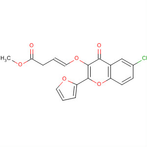 498581-75-2  3-Butenoic acid,4-[[6-chloro-2-(2-furanyl)-4-oxo-4H-1-benzopyran-3-yl]oxy]-, methylester, (3E)-