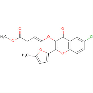 498581-76-3  3-Butenoic acid,4-[[6-chloro-2-(5-methyl-2-furanyl)-4-oxo-4H-1-benzopyran-3-yl]oxy]-,methyl ester, (3E)-