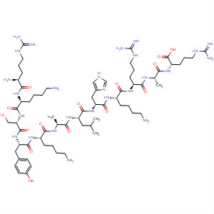 499106-23-9  L-Arginine,L-arginyl-L-lysyl-L-seryl-L-tyrosyl-L-lysyl-L-alanyl-L-leucyl-L-histidyl-L-lysyl-L-arginyl-L-alanyl-