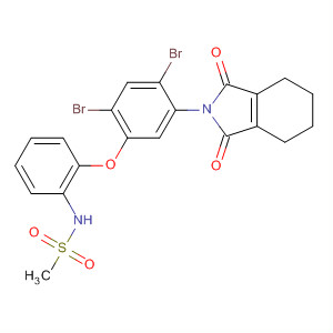 499122-88-2  Methanesulfonamide,N-[2-[2,4-dibromo-5-(1,3,4,5,6,7-hexahydro-1,3-dioxo-2H-isoindol-2-yl)phenoxy]phenyl]-