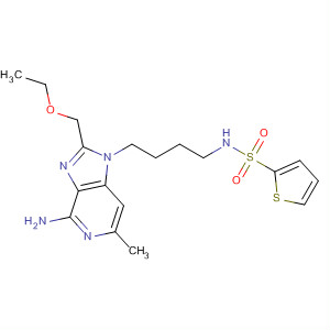 499127-56-9  2-Thiophenesulfonamide,N-[4-[4-amino-2-(ethoxymethyl)-6-methyl-1H-imidazo[4,5-c]pyridin-1-yl]butyl]-