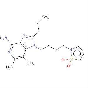 499127-80-9  1H-Imidazo[4,5-c]pyridin-4-amine,1-[4-(1,1-dioxido-2-isothiazolidinyl)butyl]-6,7-dimethyl-2-propyl-