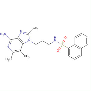 499127-90-1  1-Naphthalenesulfonamide,N-[3-(4-amino-2,6,7-trimethyl-1H-imidazo[4,5-c]pyridin-1-yl)propyl]-