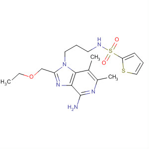 499127-99-0  2-Thiophenesulfonamide,N-[3-[4-amino-2-(ethoxymethyl)-6,7-dimethyl-1H-imidazo[4,5-c]pyridin-1-yl]propyl]-