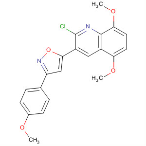 499131-54-3  Quinoline, 2-chloro-5,8-dimethoxy-3-[3-(4-methoxyphenyl)-5-isoxazolyl]-