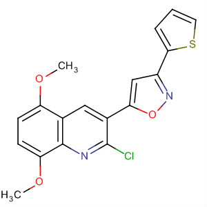 499131-58-7  chinolina 2-cloro-5,8-dimetossi-3-[3-(2-tienil)-5-isossazolil]-