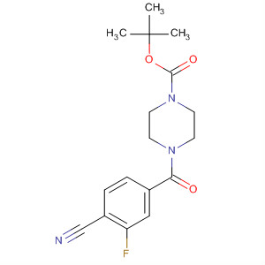 499137-76-7  1-Piperazinecarboxylic acid, 4-(4-cyano-3-fluorobenzoyl)-,1,1-dimethylethyl ester