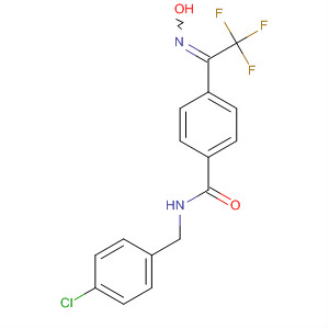 499137-79-0  Benzamide,N-[(4-chlorophenyl)methyl]-4-[2,2,2-trifluoro-1-(hydroxyimino)ethyl]-