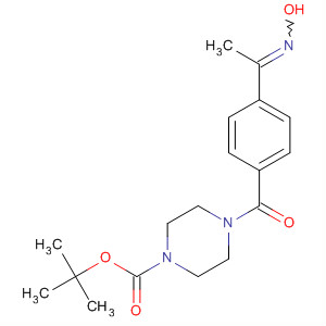 499137-80-3  1-Piperazinecarboxylic acid, 4-[4-[1-(hydroxyimino)ethyl]benzoyl]-,1,1-dimethylethyl ester