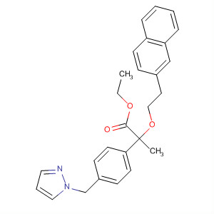 499143-52-1  Benzenepropanoic acid,2-[2-(2-naphthalenyl)ethoxy]-4-(1H-pyrazol-1-ylmethyl)-, ethyl ester