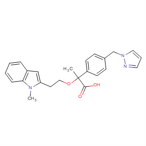 499144-34-2  Benzenepropanoic acid,2-[2-(1-methyl-1H-indol-2-yl)ethoxy]-4-(1H-pyrazol-1-ylmethyl)-