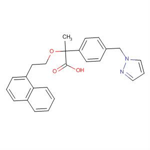 499144-40-0  Benzenepropanoic acid,2-[2-(1-naphthalenyl)ethoxy]-4-(1H-pyrazol-1-ylmethyl)-