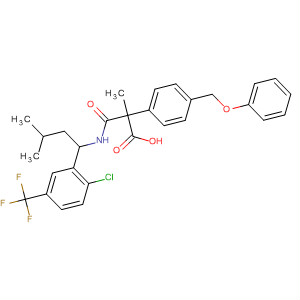 499147-83-0  Benzenepropanoic acid,2-[[[1-[2-chloro-5-(trifluoromethyl)phenyl]-3-methylbutyl]amino]carbonyl]-4-(phenoxymethyl)-