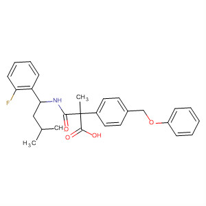 499147-84-1  Benzenepropanoic acid,2-[[[1-(2-fluorophenyl)-3-methylbutyl]amino]carbonyl]-4-(phenoxymethyl)-