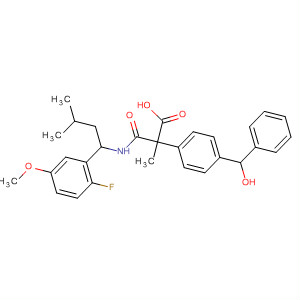 499147-97-6  Benzenepropanoic acid,2-[[[1-(2-fluoro-5-methoxyphenyl)-3-methylbutyl]amino]carbonyl]-4-(phenoxymethyl)-