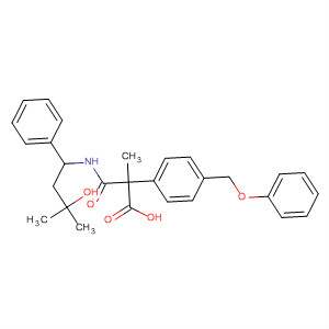 499148-89-9  Benzenepropanoic acid,2-[[(3-hydroxy-3-methyl-1-phenylbutyl)amino]carbonyl]-4-(phenoxymethyl)-