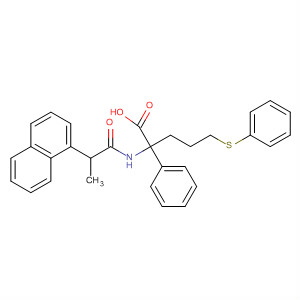 499150-62-8  Benzenebutanoic acid,2-[[2-(1-naphthalenyl)-1-oxopropyl]amino]-4-[(phenylthio)methyl]-