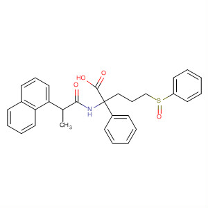 499150-64-0  Benzenebutanoic acid,2-[[2-(1-naphthalenyl)-1-oxopropyl]amino]-4-[(phenylsulfinyl)methyl]-