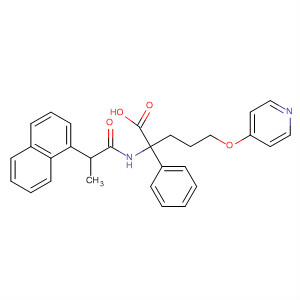 499150-71-9  Benzenebutanoic acid,2-[[2-(1-naphthalenyl)-1-oxopropyl]amino]-4-[(4-pyridinyloxy)methyl]-