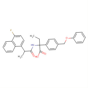 499150-77-5  Benzenebutanoic acid,2-[[2-(4-fluoro-1-naphthalenyl)-1-oxopropyl]amino]-4-(phenoxymethyl)-