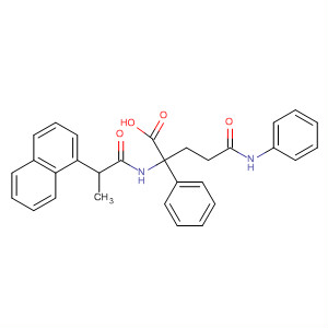 499150-90-2  Benzenebutanoic acid,2-[[2-(1-naphthalenyl)-1-oxopropyl]amino]-4-[(phenylamino)carbonyl]-