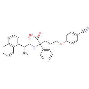 499150-94-6  Benzenebutanoic acid,4-[(4-cyanophenoxy)methyl]-2-[[2-(1-naphthalenyl)-1-oxopropyl]amino]-