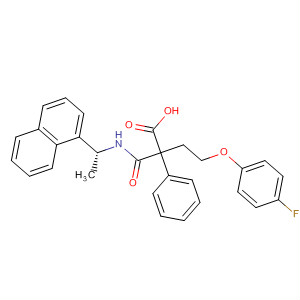 499156-77-3  Benzenebutanoic acid,4-(4-fluorophenoxy)-2-[[[(1R)-1-(1-naphthalenyl)ethyl]amino]carbonyl]-