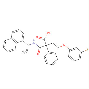 499156-78-4  Benzenebutanoic acid,4-(3-fluorophenoxy)-2-[[[(1R)-1-(1-naphthalenyl)ethyl]amino]carbonyl]-