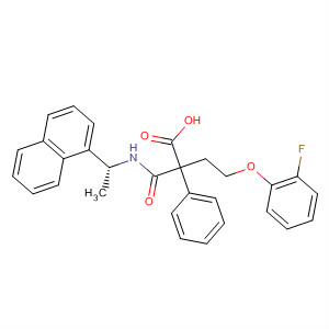 499156-86-4  Benzenebutanoic acid,4-(2-fluorophenoxy)-2-[[[(1R)-1-(1-naphthalenyl)ethyl]amino]carbonyl]-