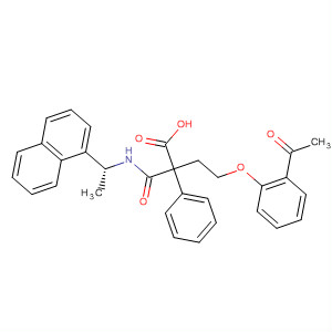 499156-89-7  Benzenebutanoic acid,4-(2-acetylphenoxy)-2-[[[(1R)-1-(1-naphthalenyl)ethyl]amino]carbonyl]-