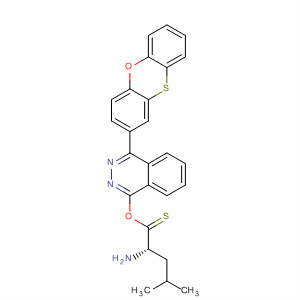 499207-09-9  Pentanethioic acid, 2-amino-4-methyl-,S-[4-(2-phenoxathiinyl)-1-phthalazinyl] ester, (2S)-