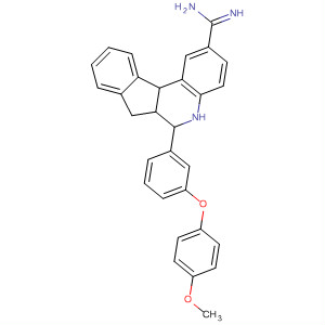 499215-53-1  5H-Indeno[2,1-c]quinoline-2-carboximidamide,6,6a,7,11b-tetrahydro-6-[3-(4-methoxyphenoxy)phenyl]-