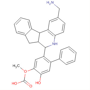 499218-16-5  [1,1'-Biphenyl]-2-carboxylic acid,2'-[2-(aminomethyl)-6,6a,7,11b-tetrahydro-5H-indeno[2,1-c]quinolin-6-yl]-5'-hydroxy-4'-methoxy-