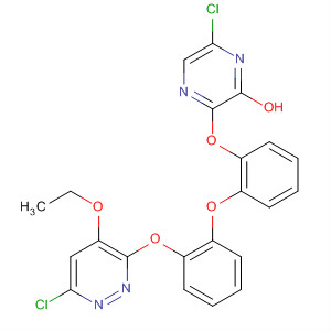 499225-02-4  4-Pyridazinol,6-chloro-3-[2-[2-[(6-chloro-4-ethoxy-3-pyridazinyl)oxy]phenoxy]phenoxy]-