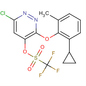 499229-45-7  Methanesulfonic acid, trifluoro-,6-chloro-3-(2-cyclopropyl-6-methylphenoxy)-4-pyridazinyl ester