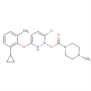 499231-38-8  1-Piperazinecarboxylic acid, 4-methyl-,6-chloro-3-(2-cyclopropyl-6-methylphenoxy)-4-pyridazinyl ester