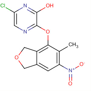499231-48-0  4-Pyridazinol,6-chloro-3-[(1,3-dihydro-5-methyl-6-nitro-4-isobenzofuranyl)oxy]-