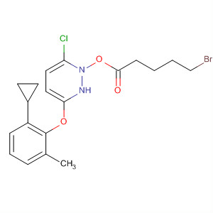 499231-82-2  Pentanoic acid, 5-bromo-,6-chloro-3-(2-cyclopropyl-6-methylphenoxy)-4-pyridazinyl ester 499231-82-2  Pentanoic acid, 5-bromo-,6-chloro-3-(2-cyclopropyl-6-methylphenoxy)-4-pyridazinyl ester