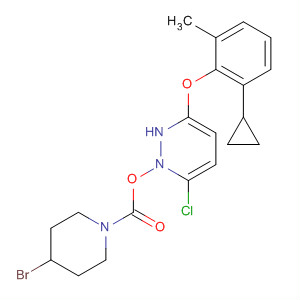 499231-92-4  1-Piperidinecarboxylic acid, 4-bromo-,6-chloro-3-(2-cyclopropyl-6-methylphenoxy)-4-pyridazinyl ester
