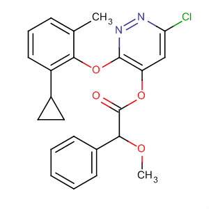 499232-04-1  Benzeneacetic acid, a-methoxy-,6-chloro-3-(2-cyclopropyl-6-methylphenoxy)-4-pyridazinyl ester