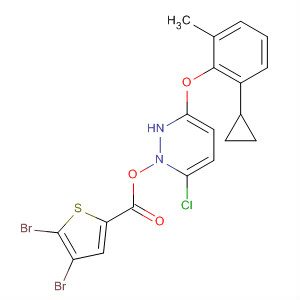 499233-64-6  2-Thiophenecarboxylic acid, 4,5-dibromo-,6-chloro-3-(2-cyclopropyl-6-methylphenoxy)-4-pyridazinyl ester