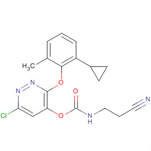 499234-24-1  Carbamic acid, (cyanomethyl)methyl-,6-chloro-3-(2-cyclopropyl-6-methylphenoxy)-4-pyridazinyl ester