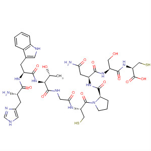 499237-07-9  L-Cysteine,L-histidyl-L-tryptophyl-L-threonylglycyl-L-cysteinyl-L-prolyl-L-asparaginyl-L-seryl-