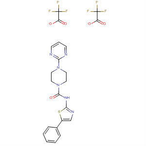 499240-41-4  1-Piperazinecarboxamide, N-(5-phenyl-2-thiazolyl)-4-(2-pyrimidinyl)-,bis(trifluoroacetate)