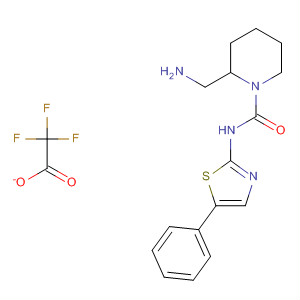 499240-64-1  1-Piperidinecarboxamide, 2-(aminomethyl)-N-(5-phenyl-2-thiazolyl)-,mono(trifluoroacetate)