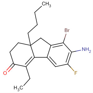 499242-01-2  3H-Fluoren-3-one,7-amino-8-bromo-9a-butyl-4-ethyl-6-fluoro-1,2,9,9a-tetrahydro-