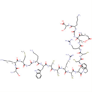 499764-13-5  L-Serine,L-seryl-L-lysyl-L-methionylglycyl-L-lysyl-L-tryptophyl-L-cysteinyl-L-cysteinyl-L-arginyl-L-cysteinyl-L-phenylalanyl-L-prolyl-L-cysteinyl-L-cysteinyl-L-arginyl-L-a-glutamyl-L-serylglycyl-L-lysyl-
