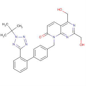 499775-96-1  Pyrido[2,3-d]pyrimidin-7(8H)-one,8-[[2'-[2-(1,1-dimethylethyl)-2H-tetrazol-5-yl][1,1'-biphenyl]-4-yl]methyl]-2,4-bis(hydroxymethyl)-